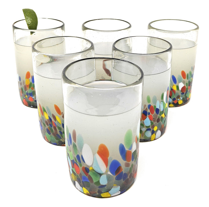 Konfetti Carmen Design Trinkgläser – 6er-Set (je 14 oz)