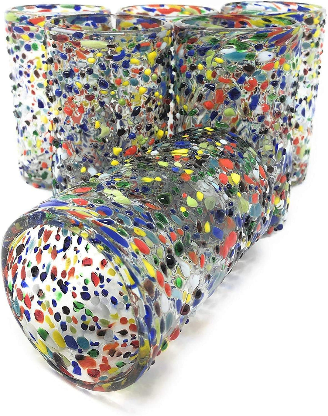 Trinkgläser im Konfetti-Rock-Design – 6er-Set (je 14 oz)