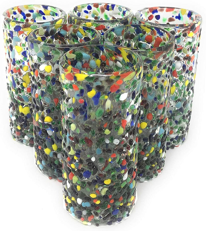 Confetti Rock Tequila-Schnapsgläser – 6er-Set (je 2 oz)