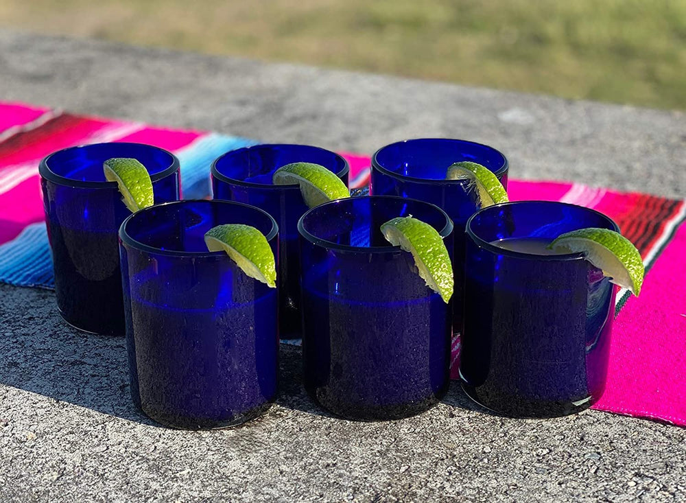 Pure Cobalt Tumbler Glasses - Set of 6 Glasses | Dos Sueños