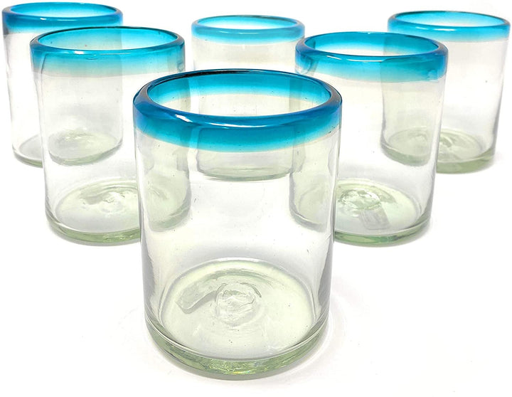 Aqua Rim Tumbler-Gläser – 6er-Set (je 274 ml)