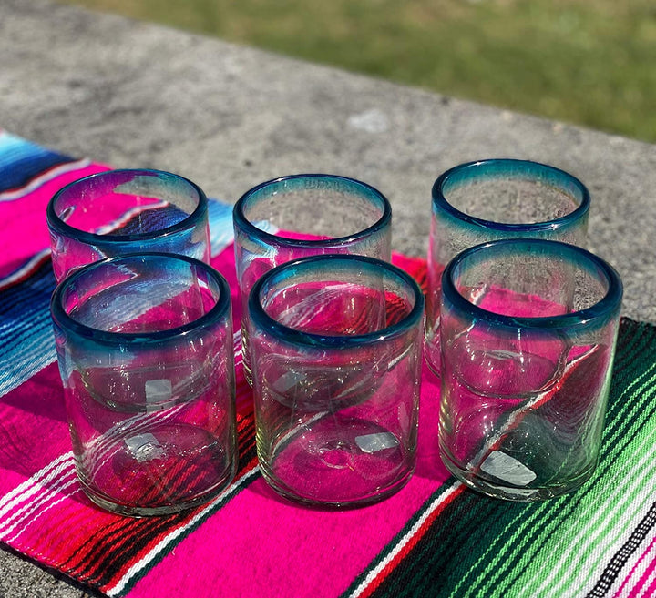 Aqua Rim Tumbler-Gläser – 6er-Set (je 274 ml)