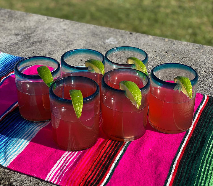 Aqua Rim Tumbler-Gläser – 6er-Set (je 274 ml)