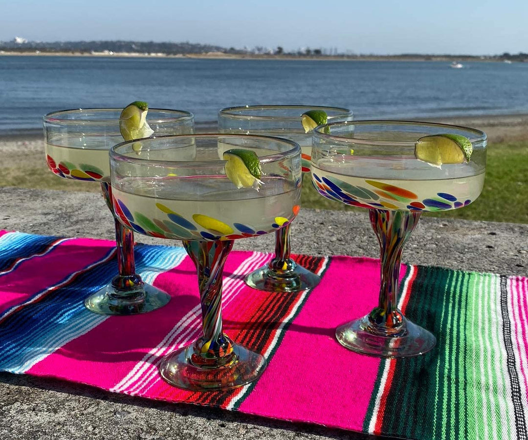 Konfetti Carmen Design Margarita-Gläser – 4er-Set (je 473 ml)