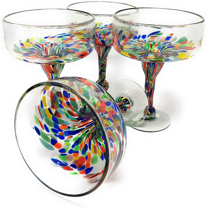 Konfetti Carmen Design Margarita-Gläser – 4er-Set (je 473 ml)
