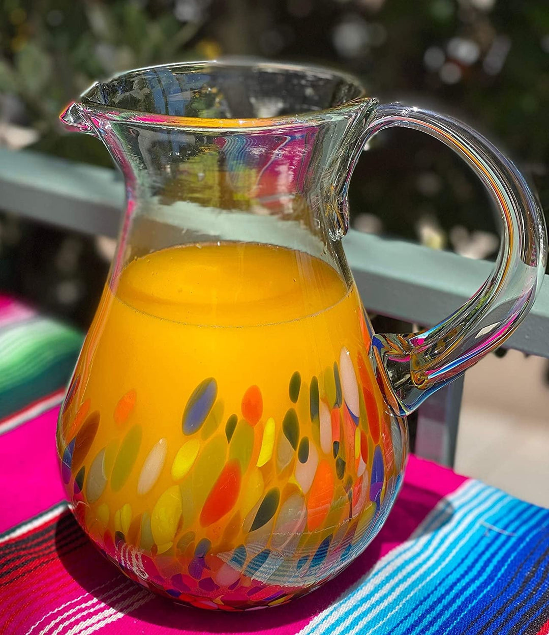 Confetti Carmen Design Glaskrug – Saft, Margaritas, Wasser, Limonade (84 oz)